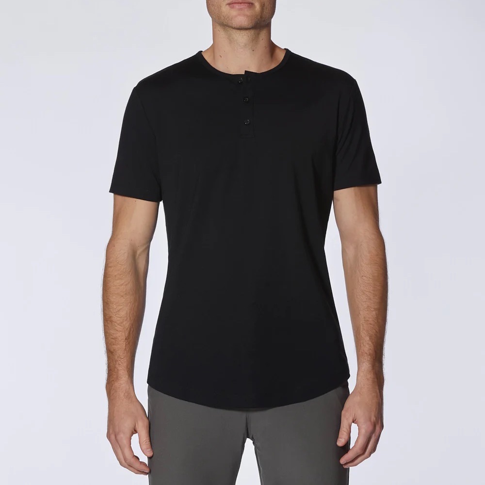 Cuts Clothing - Elongated Black Curve Hem - L
